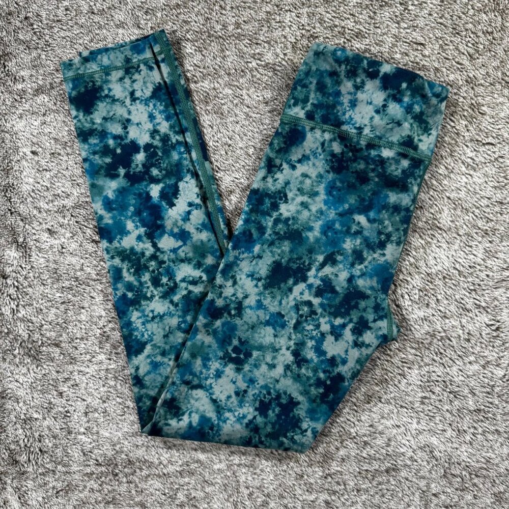 Athleta Girl High Rise Printed Chit Chat Tight Sz L